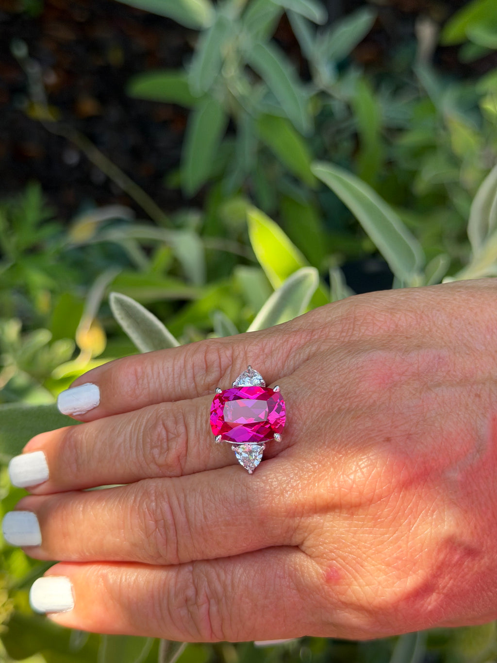 Calista Ring in Laboratory Pink Sapphire