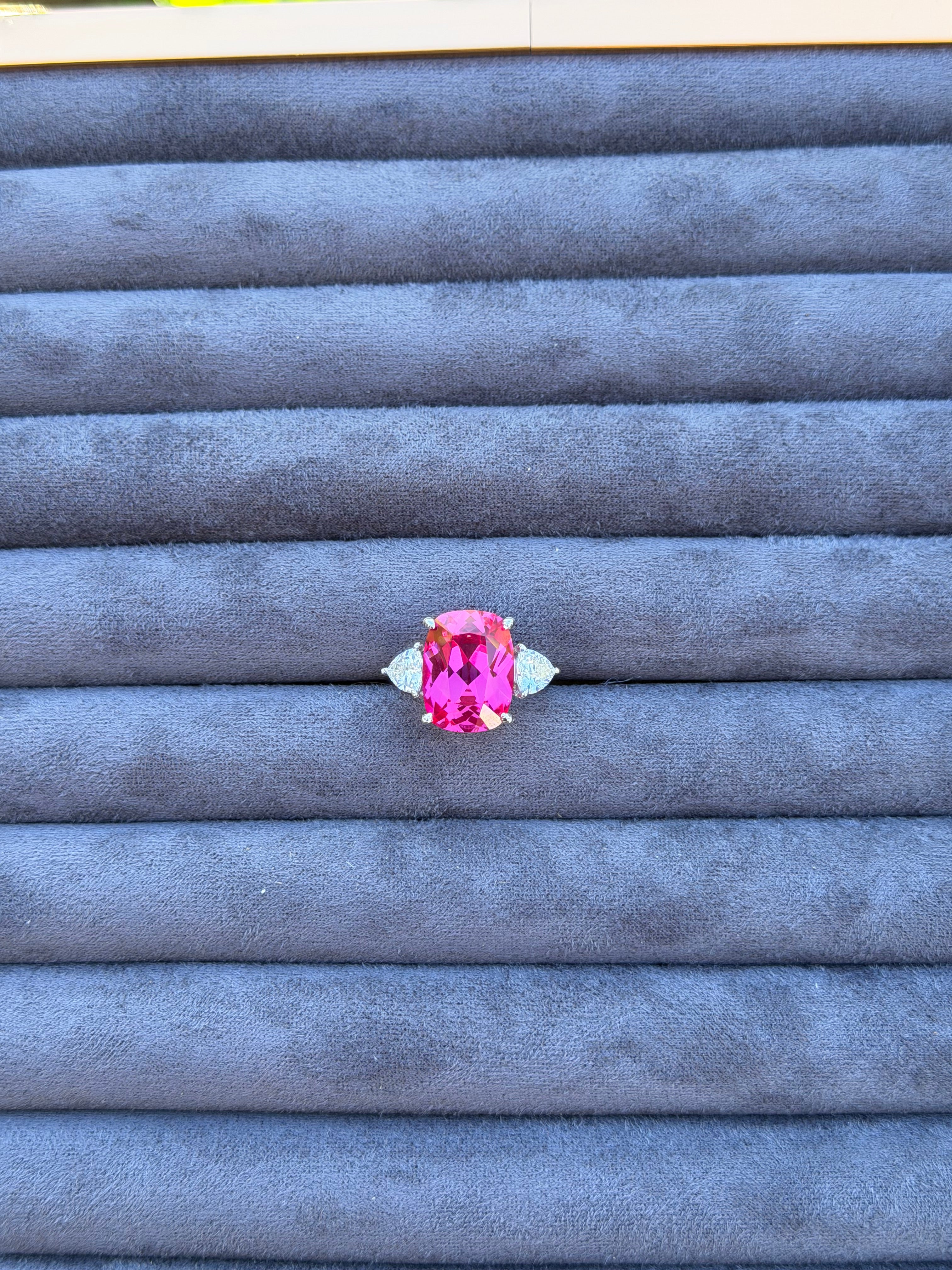 Calista Ring in Laboratory Pink Sapphire