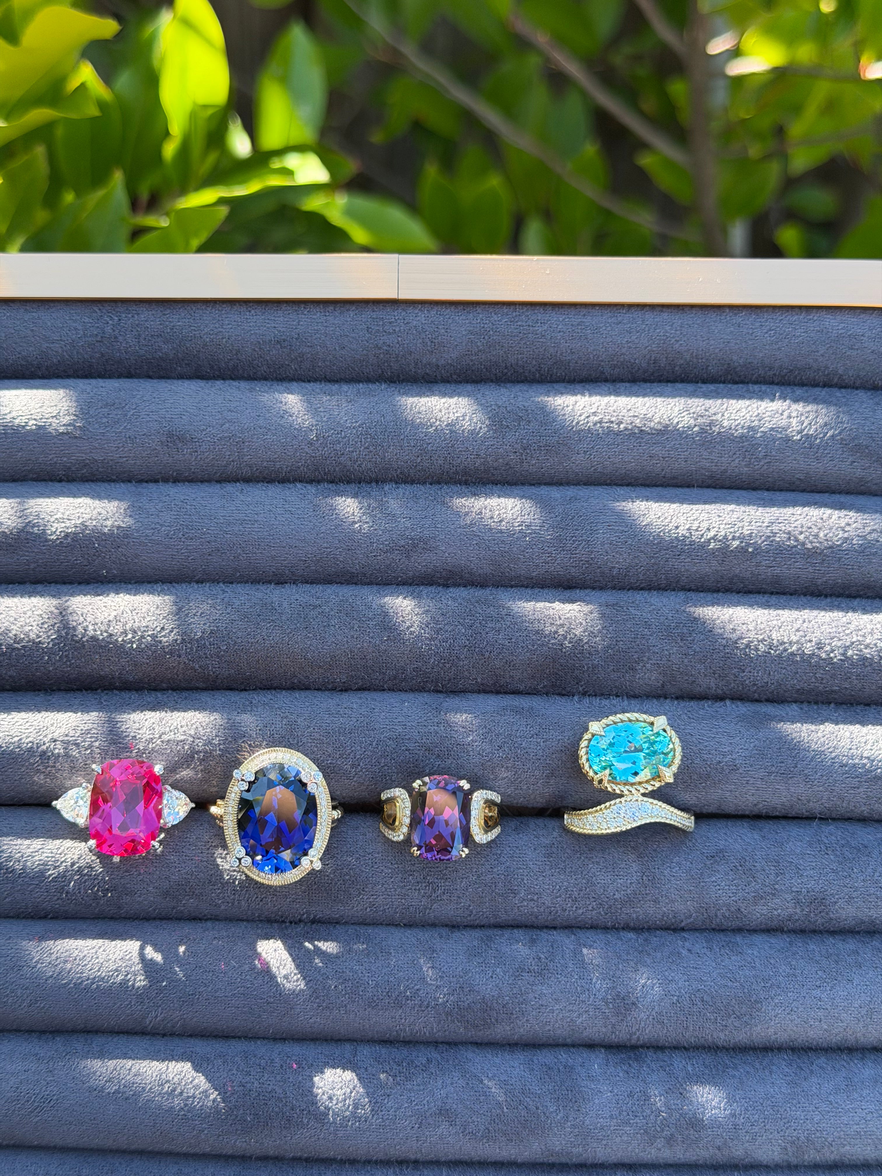 Isla Ring in Laboratory Purple Sapphire