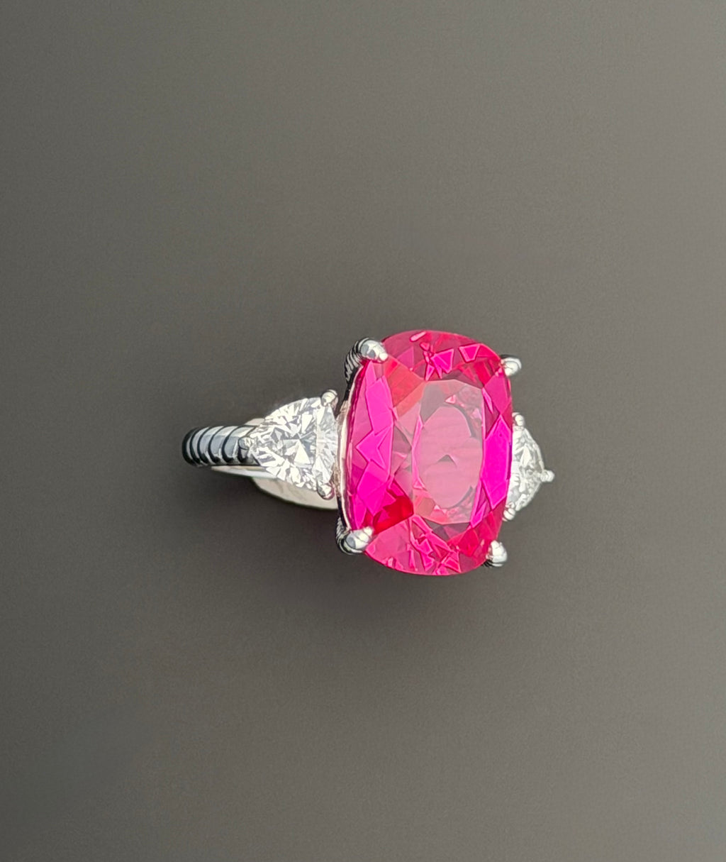 Calista Ring in Laboratory Pink Sapphire