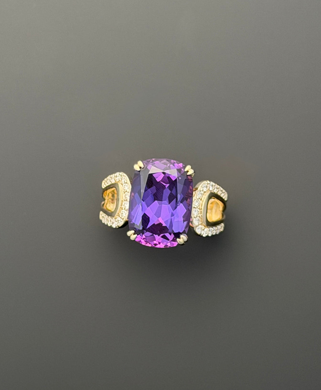 Isla Ring in Laboratory Purple Sapphire