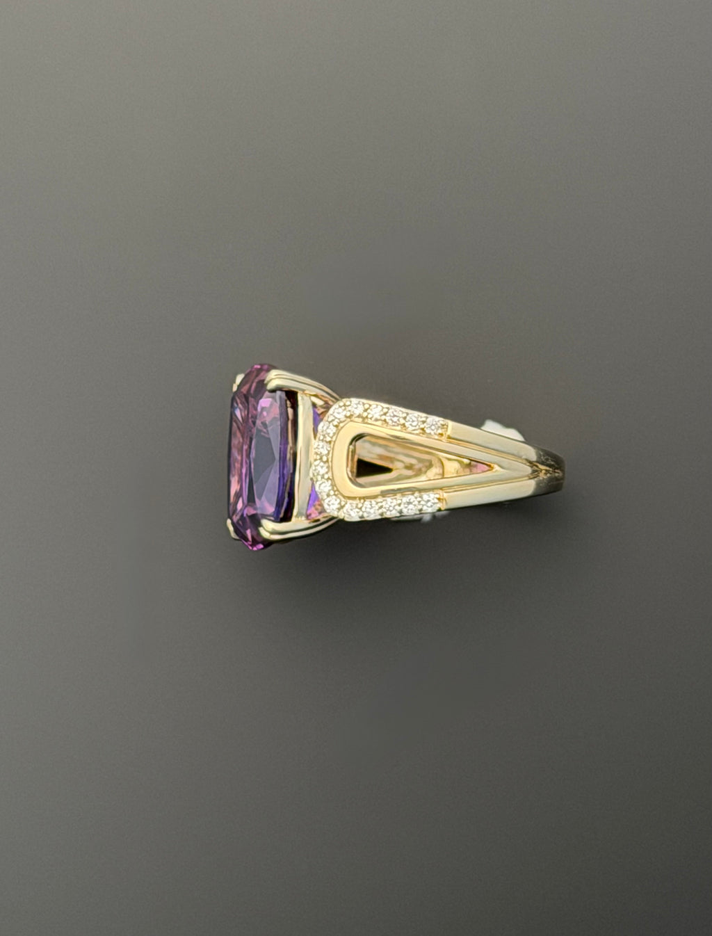 Isla Ring in Laboratory Purple Sapphire