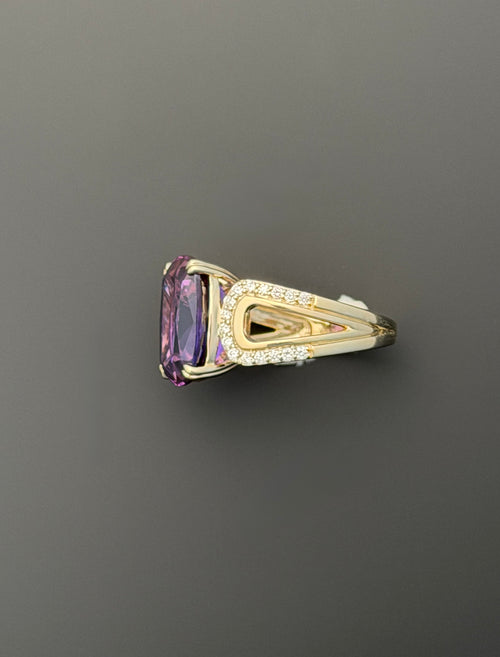 Isla Ring in Laboratory Purple Sapphire