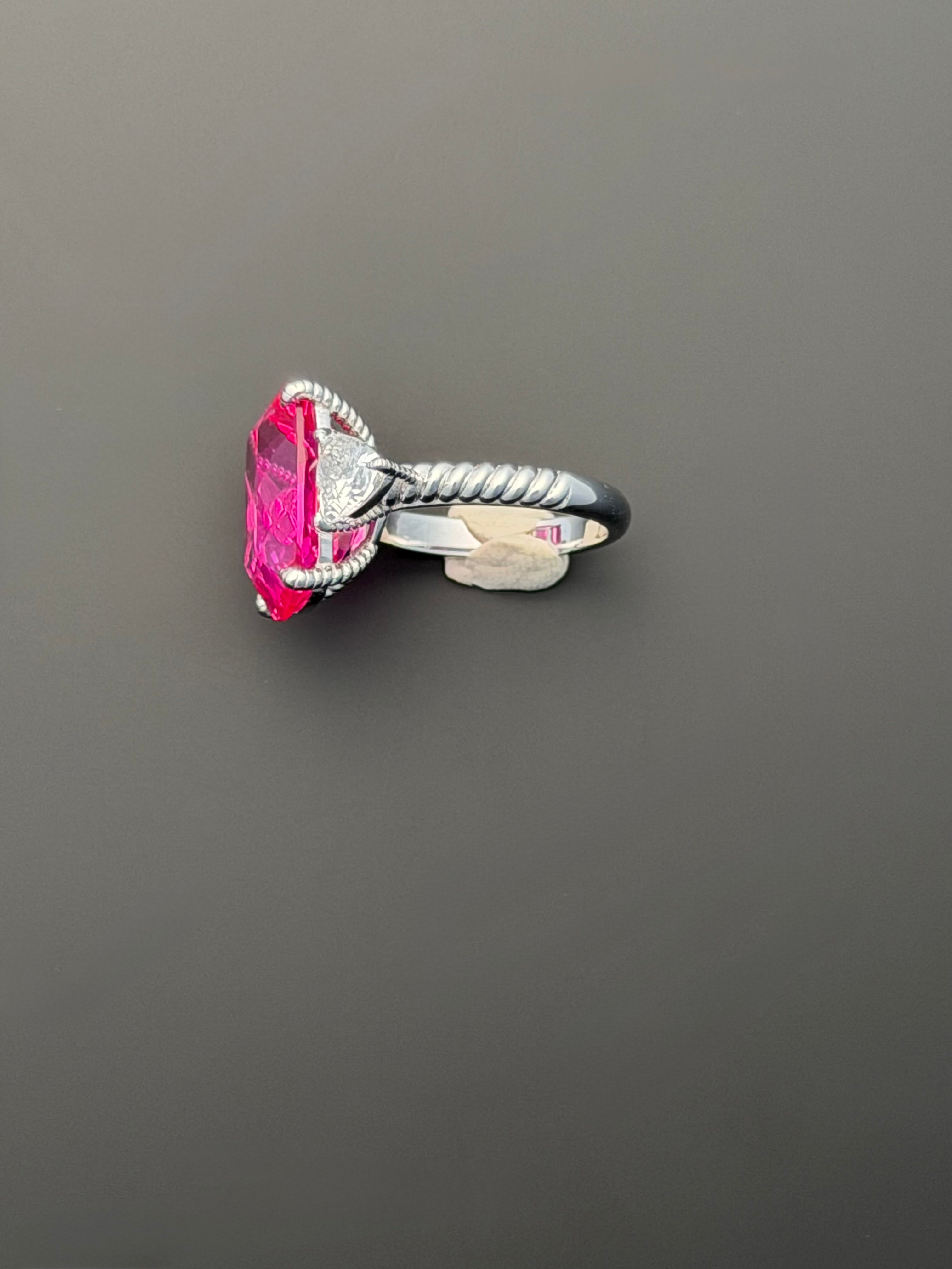 Calista Ring in Laboratory Pink Sapphire