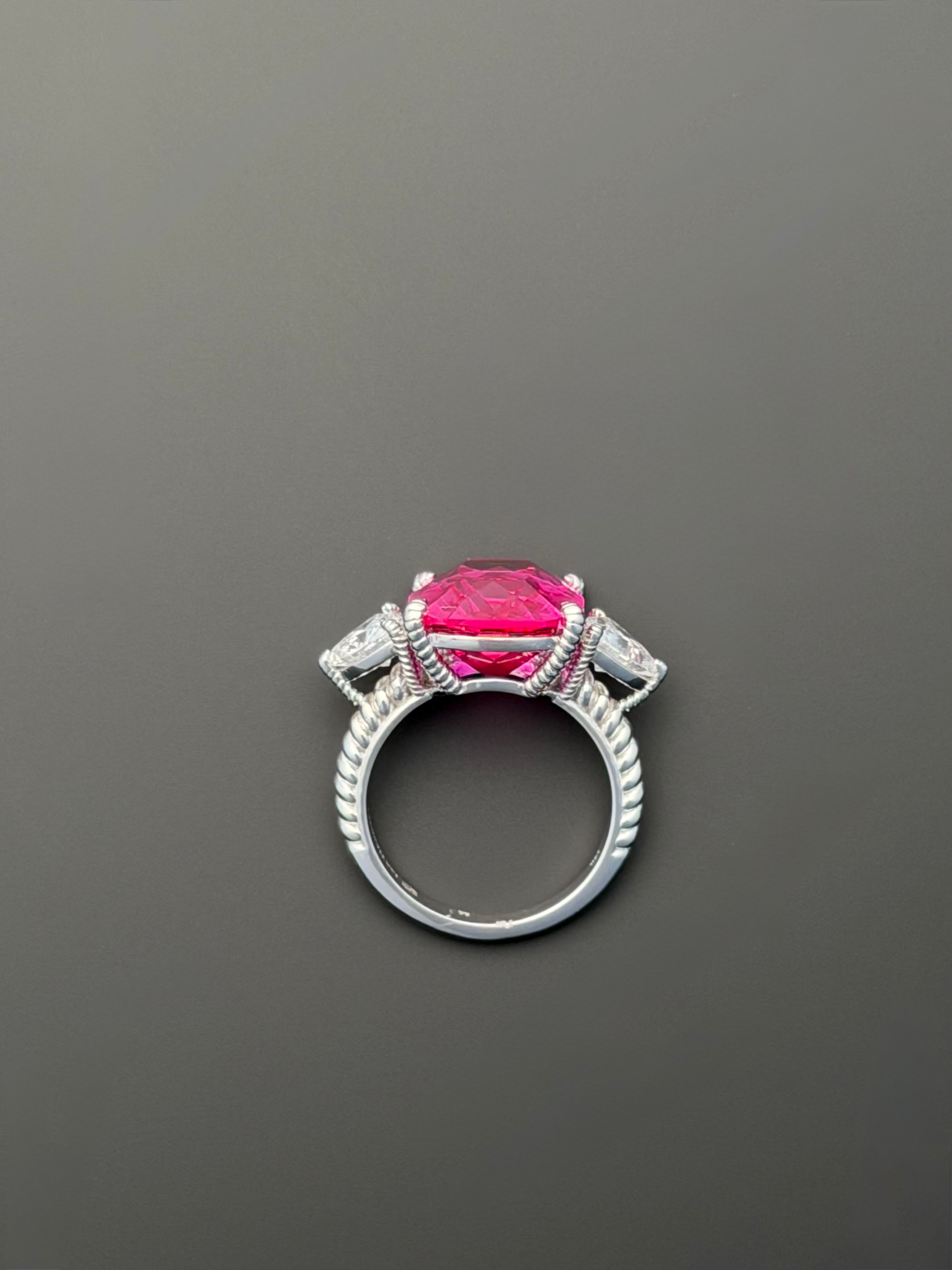 Calista Ring in Laboratory Pink Sapphire