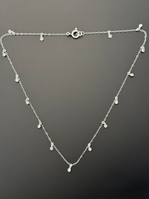 Kate Diamond Necklace in Sterling Silver