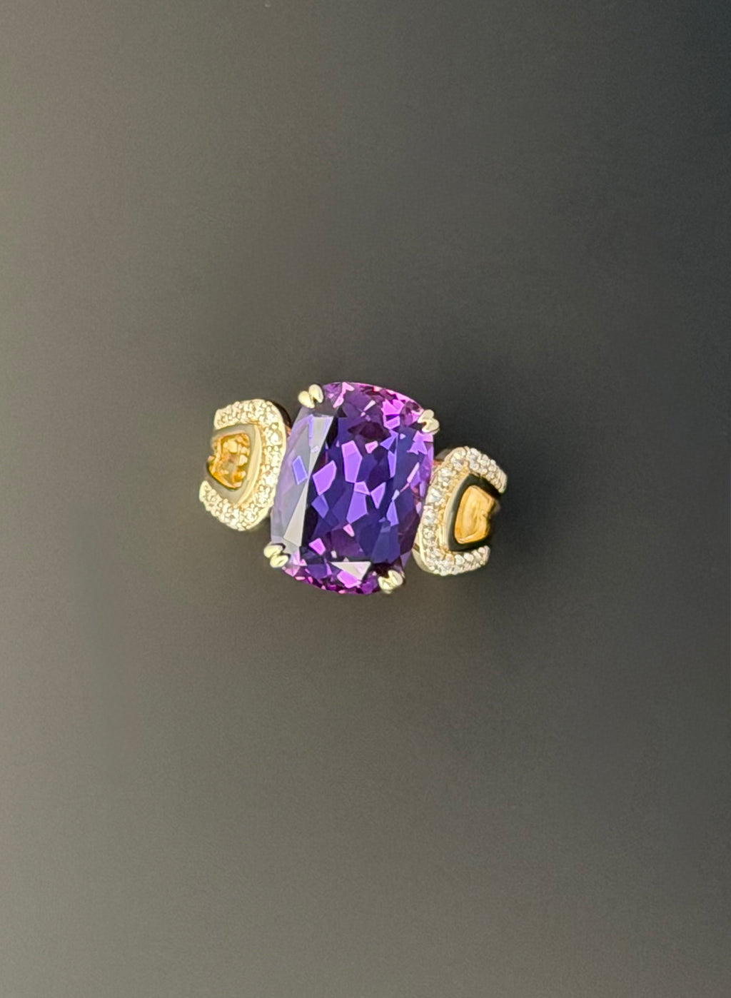 Isla Ring in Laboratory Purple Sapphire