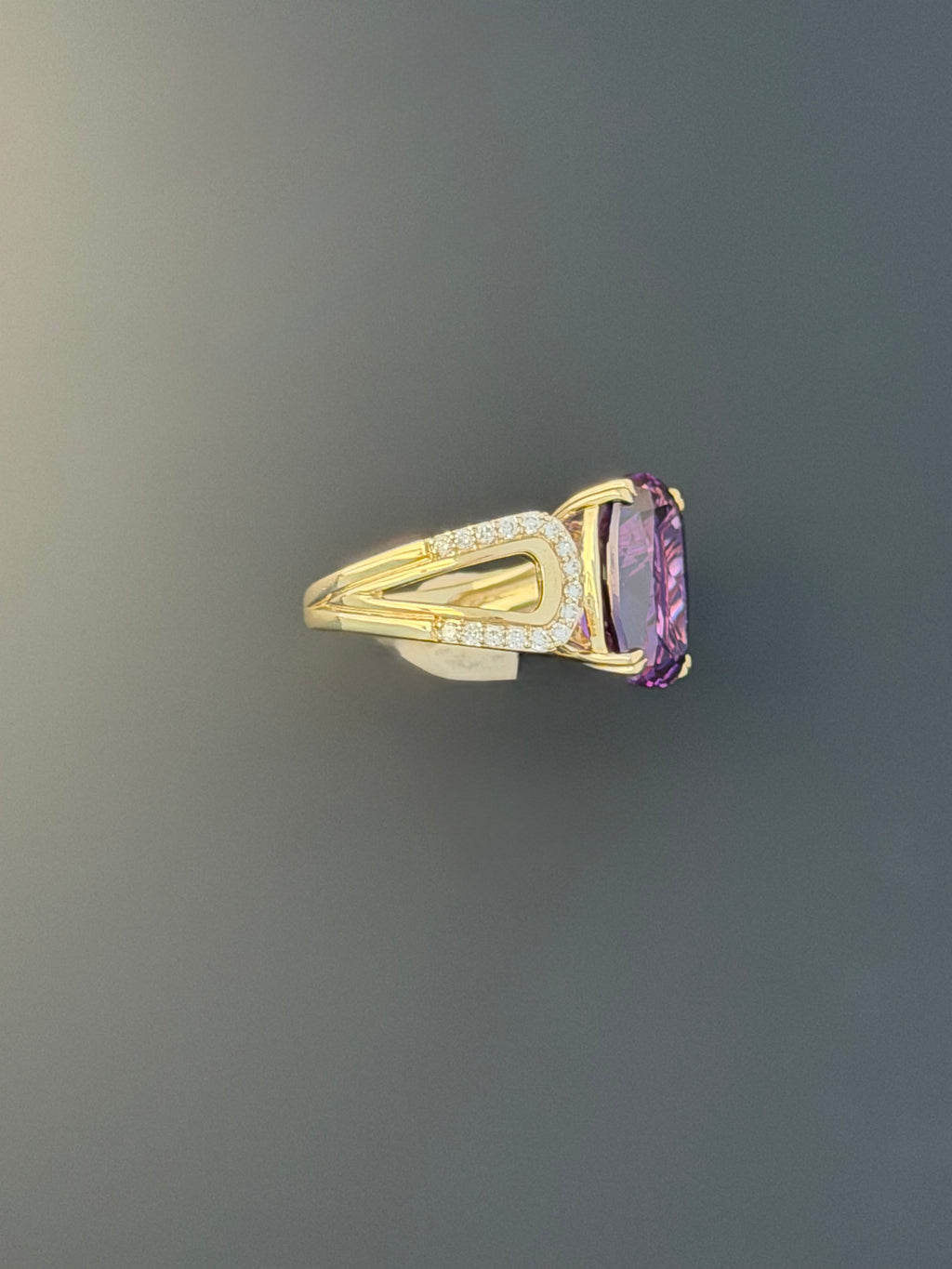 Isla Ring in Laboratory Purple Sapphire