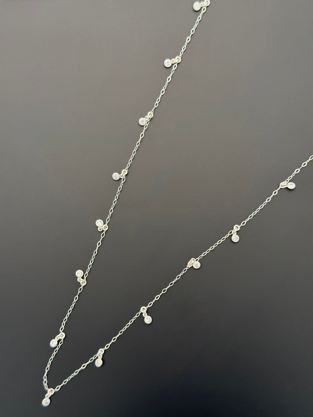 Kate Diamond Necklace in Sterling Silver