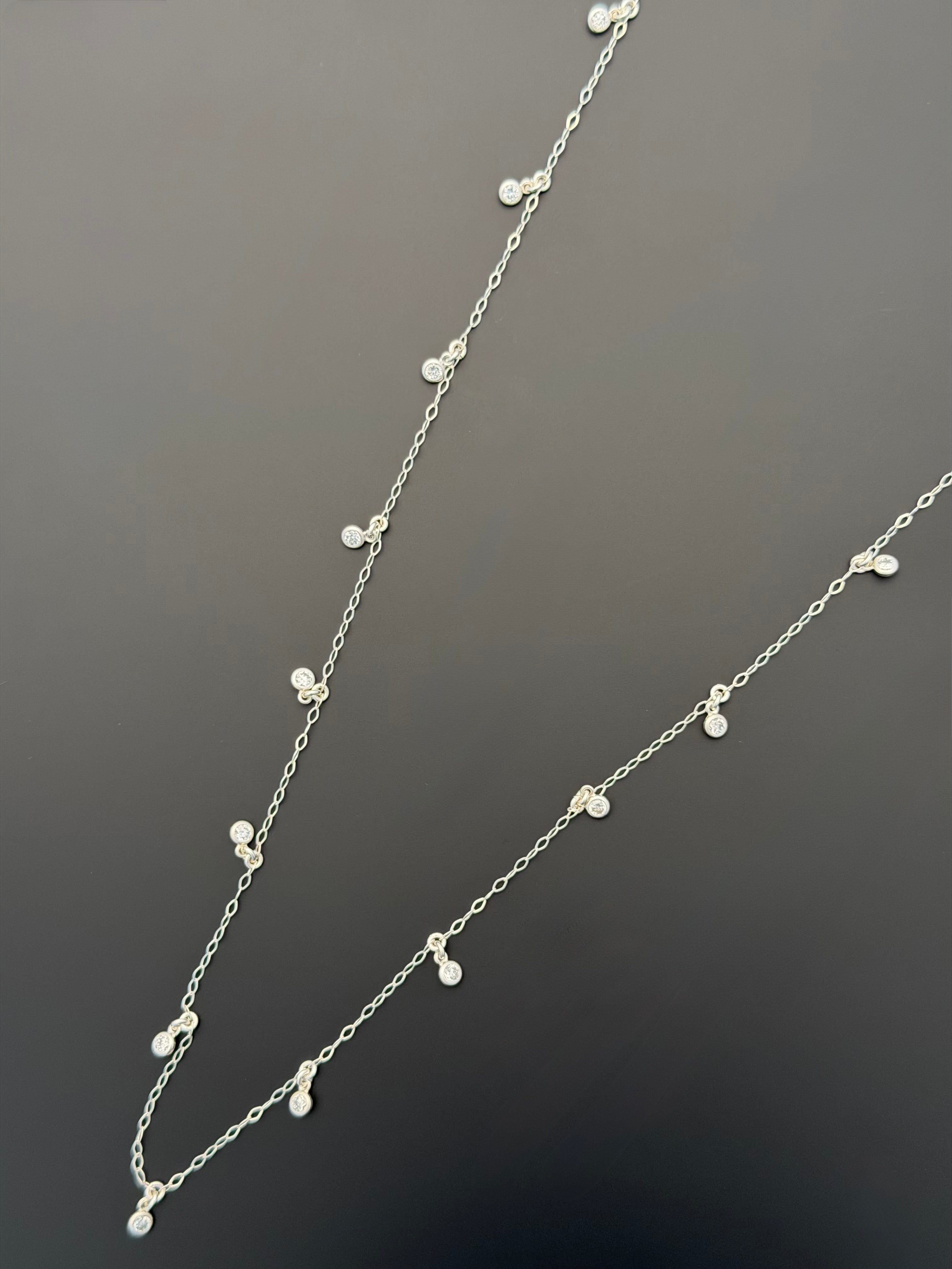Kate Diamond Necklace in Sterling Silver