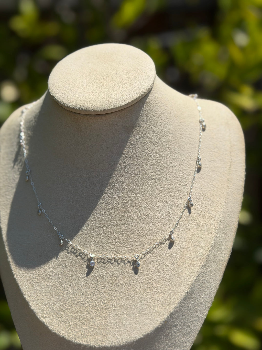 Kate Diamond Necklace in Sterling Silver