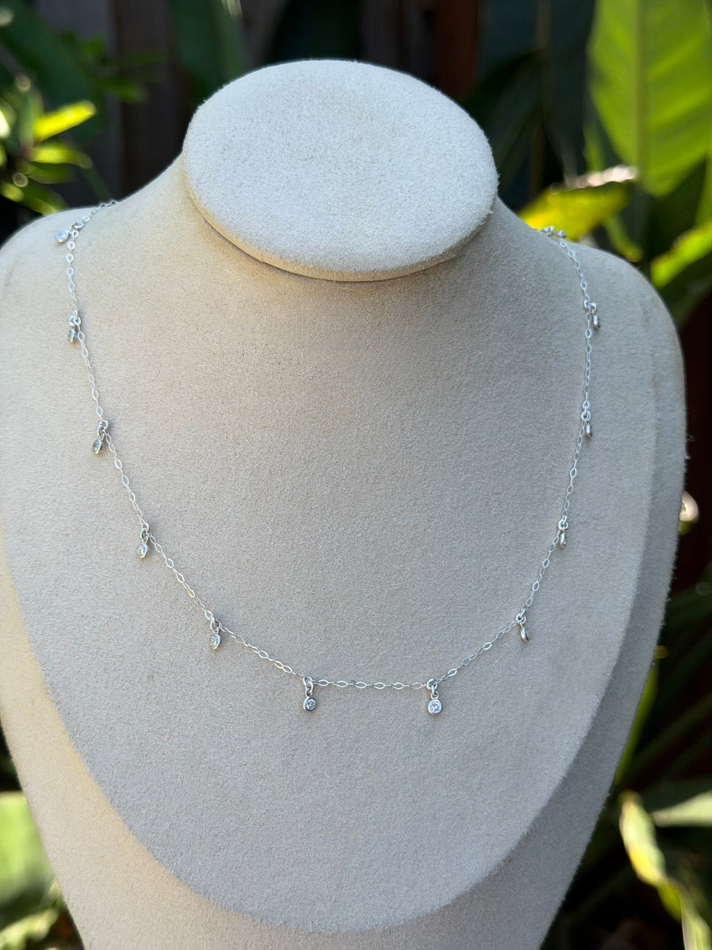 Kate Diamond Necklace in Sterling Silver